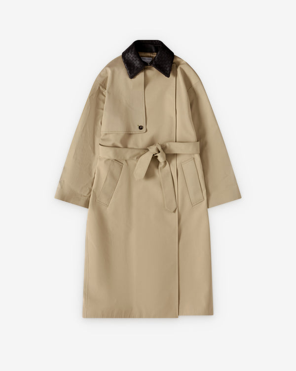 Bottega Veneta  - Women's Cotton Trench Coat - (Sahara)