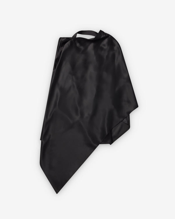 Bottega Veneta  - Women's Fluid Silk Satin Top - (Double Black)