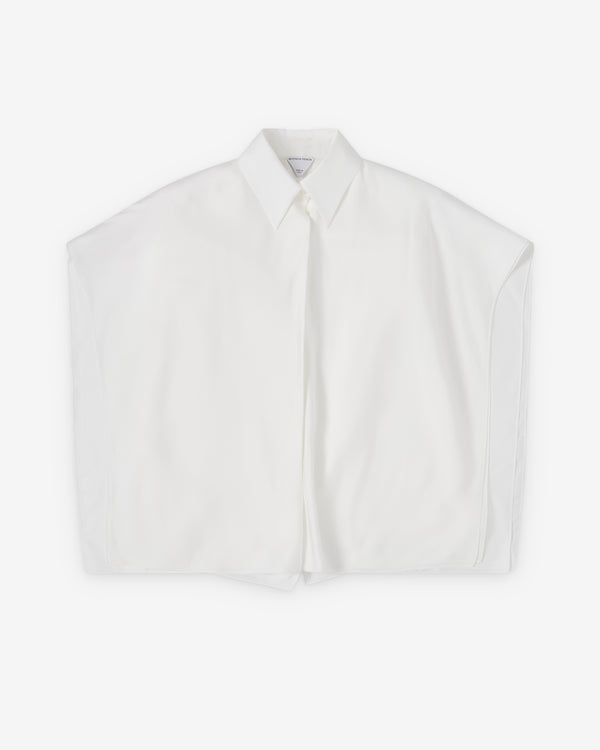Bottega Veneta  - Women's Silk Twill Shirt - (White)