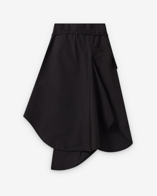 Bottega Veneta  - Women's Compact Cotton Toile Skirt - (Double Black)