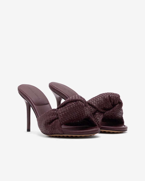 Bottega Veneta  - Women's Cherry Mule - (Deep Mahogany)