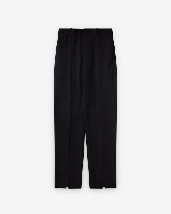 Bottega Veneta  - Men's Wool Grain De Poudre Trousers - (Double Black)