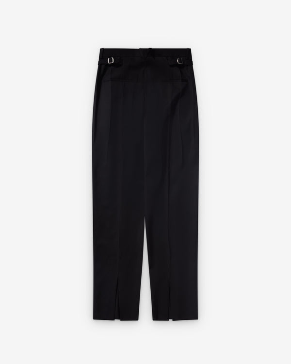 Bottega Veneta  - Men's Wool Grain De Poudre Trousers - (Double Black)