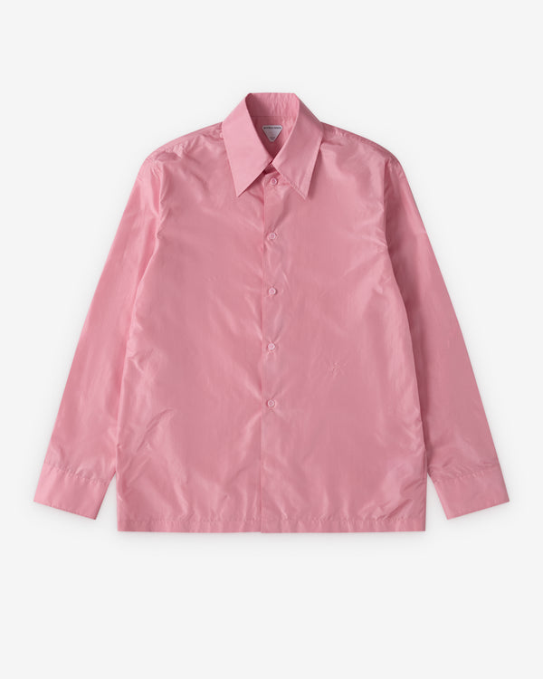 Bottega Veneta  - Men's Washed Silk Taffeta Shirt - (Gloss)