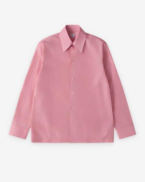 Bottega Veneta  - Men's Washed Silk Taffeta Shirt - (Gloss)