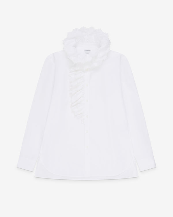 Bottega Veneta  - Men's Compact Cotton Poplin Shirt - (White)