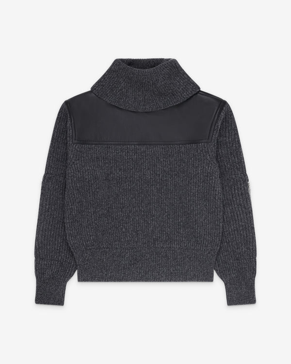 Bottega Veneta  - Men's Wool Rib Sweater - (Dark Melange)