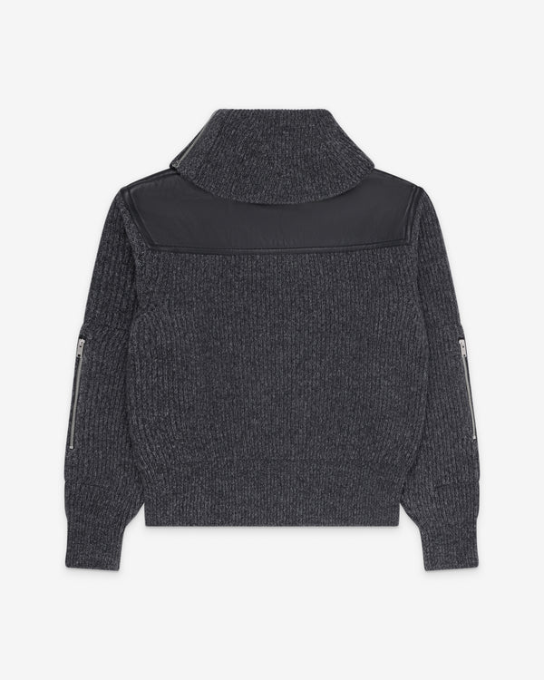 Bottega Veneta  - Men's Wool Rib Sweater - (Dark Melange)