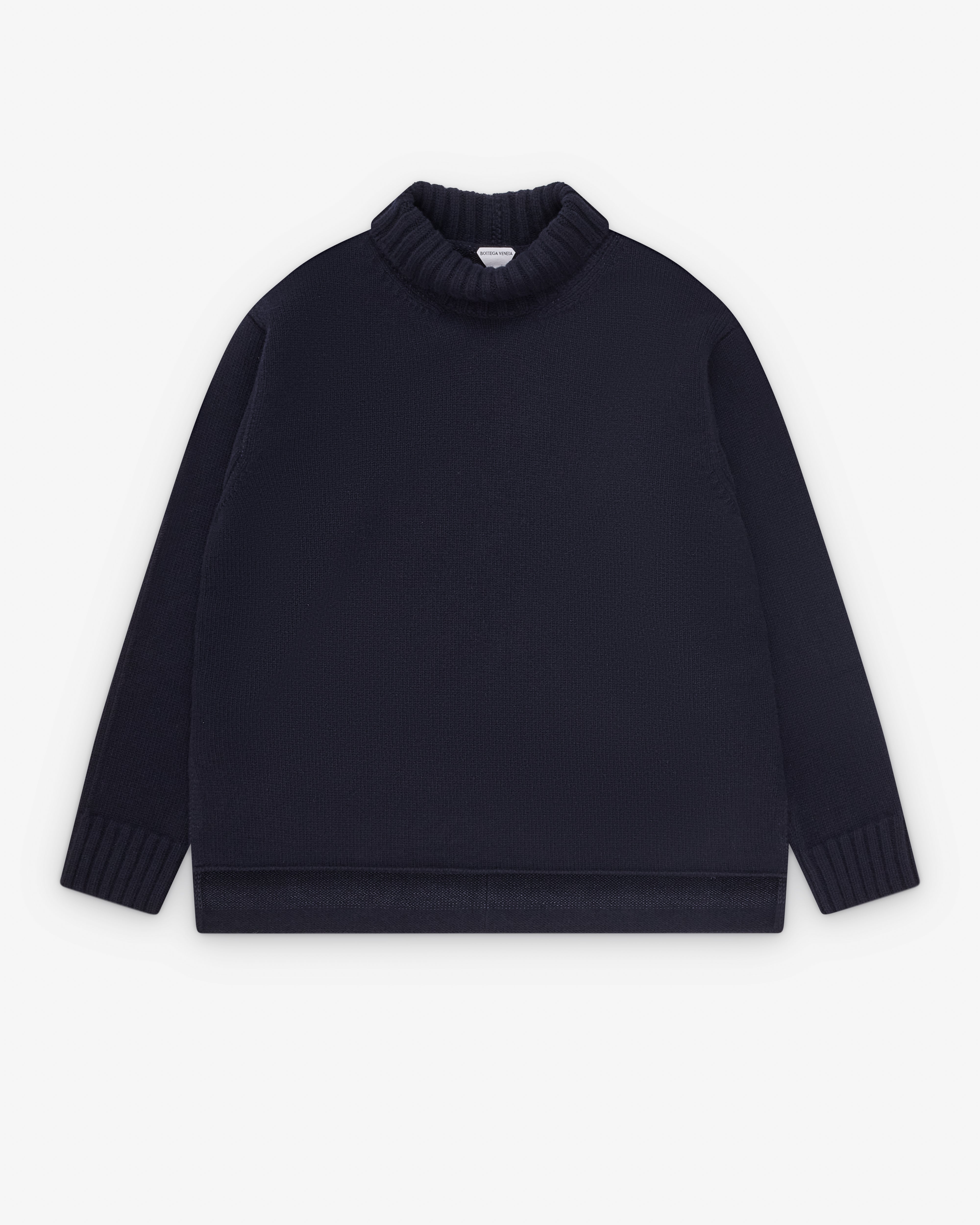 Bottega Veneta : Women's Wool Knit Sweater (Midnight Blue) | Dover