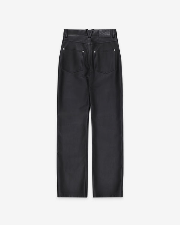 Bottega Veneta  - Women's Shiny Leather Trousers - (Double Black)