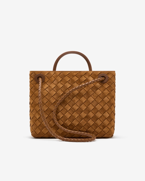 Bottega Veneta  - Women's Small Andiamo Bag - (Tan)