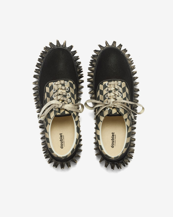 Doublet - Men's Dirty Spike Canvas Sneaker - (Black)