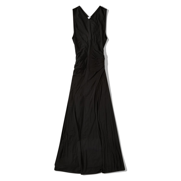 Bottega Veneta - Women's Viscose Jersey Long Dress With Knot Ring - (Black)