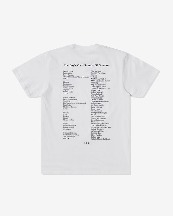Boys Own - Men’s Sounds Of The Summer 1991 T-Shirt - (White)