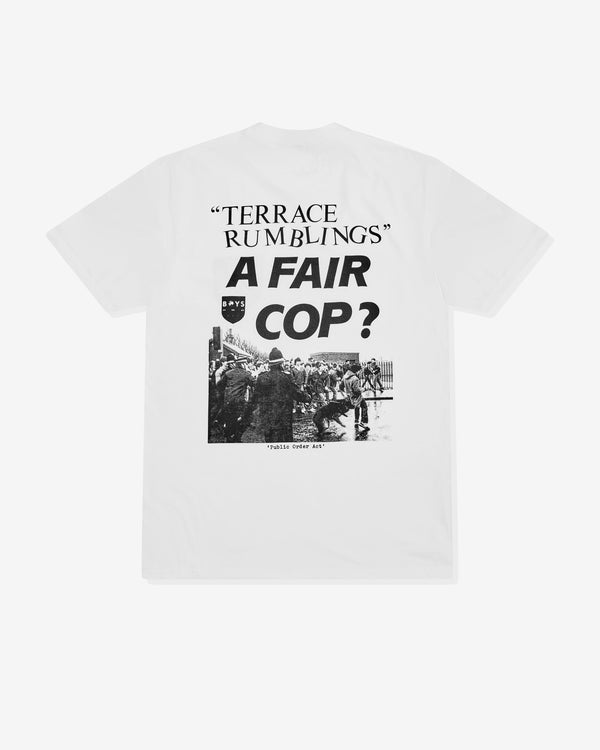 Boys Own - Men's A Fair Cop Tee - (White)