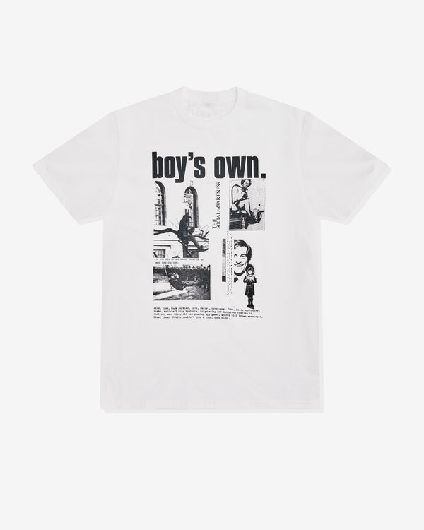 Boys Own - Men's Social Awareness Tee - (White)