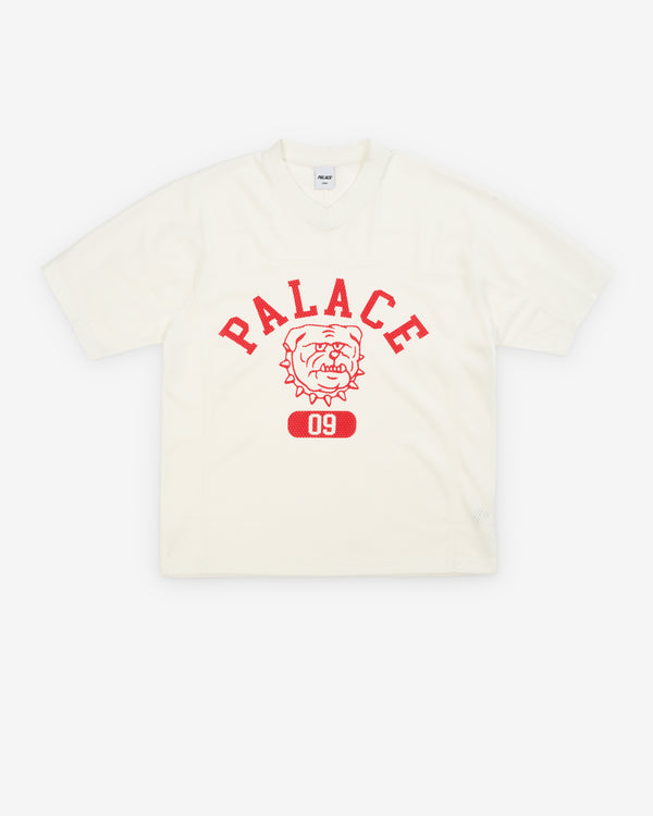 Palace - Men's Bulldog Mesh Jersey - (White)