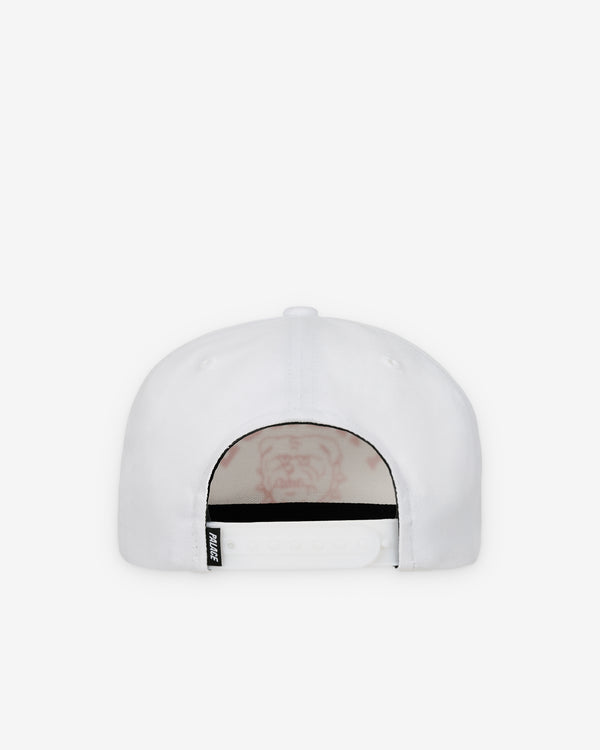 Palace - Men's Bulldog P Frame 5-Panel Snapback - (White)