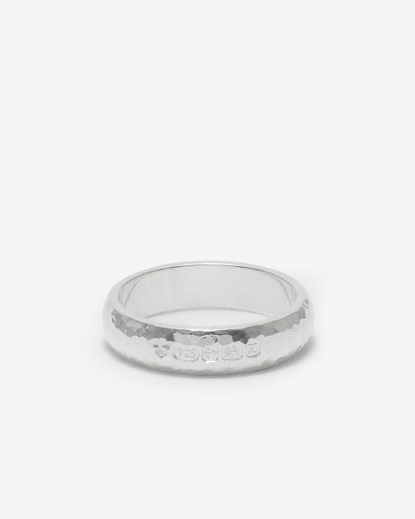 Bunney - Hammered Band Ring - (Silver)