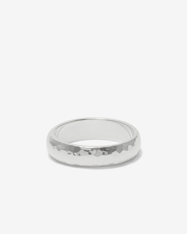 Bunney - Hammered Band Ring - (Silver)