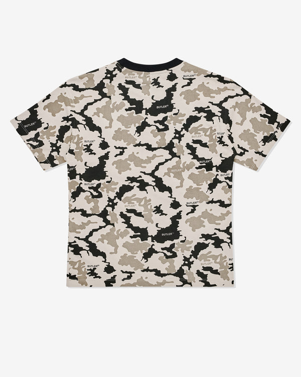 Butler Svc - Men’s Cement Camo T-Shirt - (Black/Khaki)
