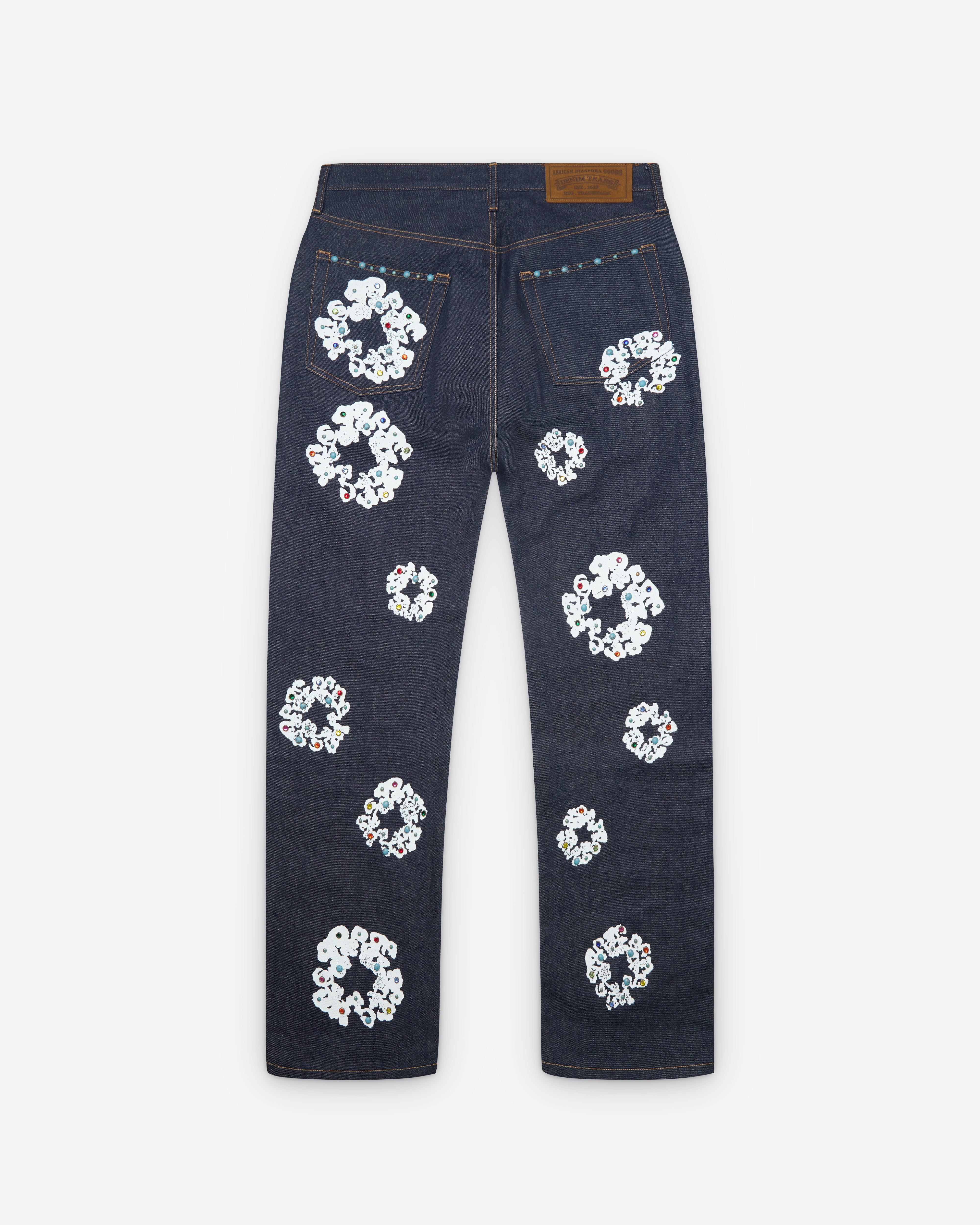 Denim Tears: Men's Baggy Studded Jeans (Selvedge) | Dover Street