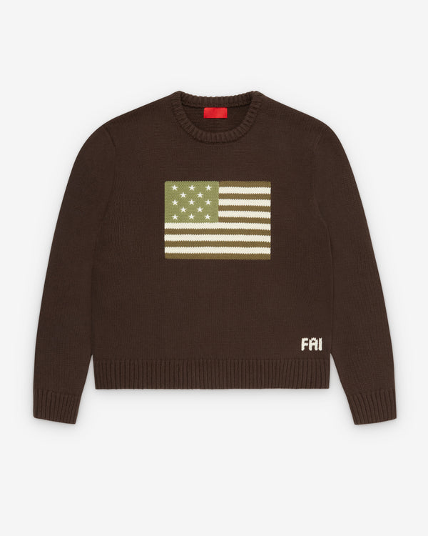 Fugazi - Men's Big Green Flag Sweater - (Olive)