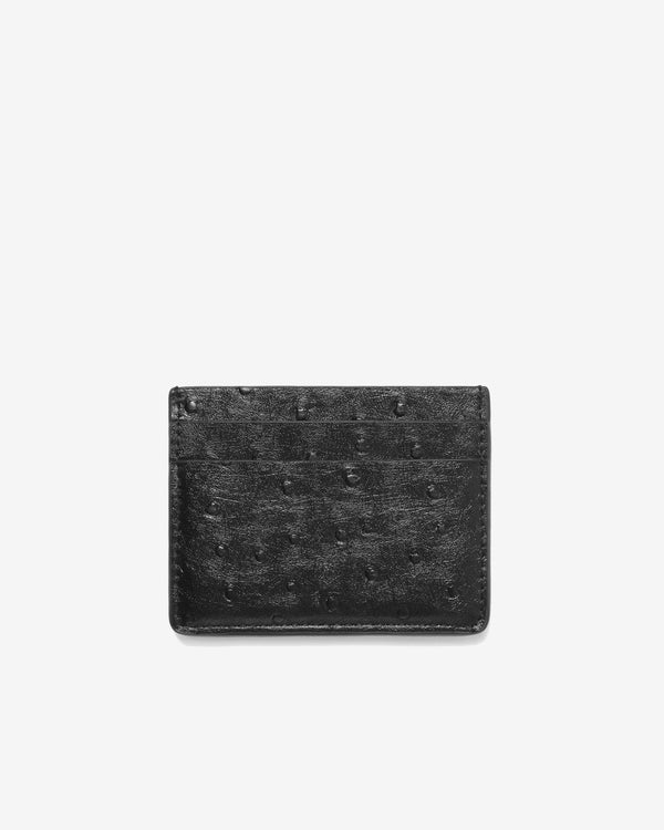 Fugazi - Men’s Debt Collector Card Holder - (Black Ostrich)