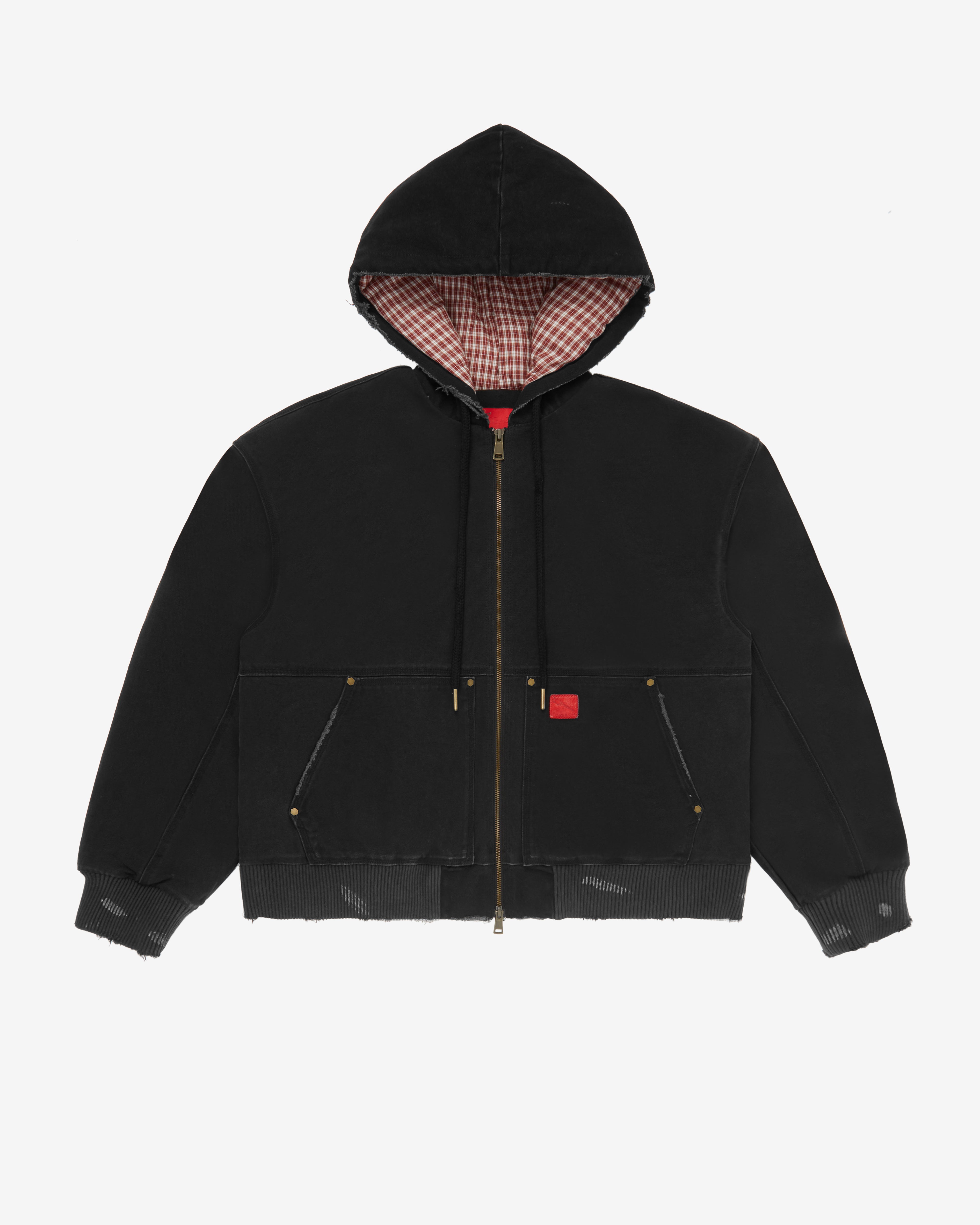 fuga archive slim fit jacket ダブルジップ Post Archive Faction River zip-up Jacket | Black | FARFETCH