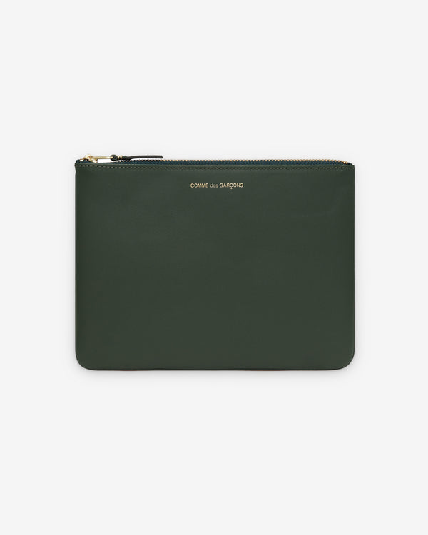 CDG Wallet - Classic Colour Wallet Zip Pouch - (Bottle Green SA5100)
