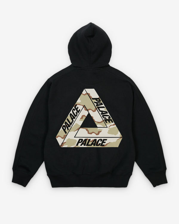Palace - Men's Camo Tri-Ferg Hood - (Black)