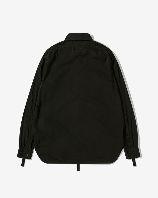 Canal House Line - Men’s Keizer Shirt - (Black/Grey Stripe)