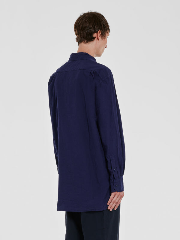 Casey Casey - Men’s Double Dyed Big Raccourcie Shirt - (Klein Blue)