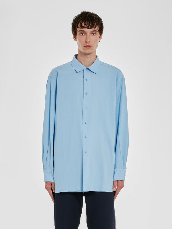Casey Casey - Men’s Double Dyed Big Raccourcie Shirt - (Sky)