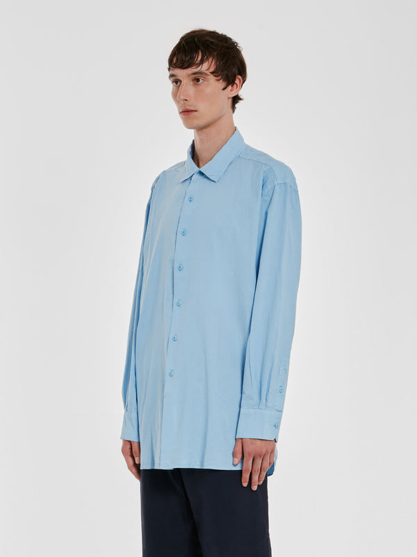 Casey Casey - Men’s Double Dyed Big Raccourcie Shirt - (Sky)