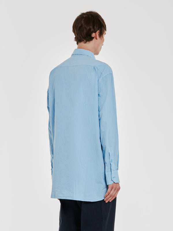 Casey Casey - Men’s Double Dyed Big Raccourcie Shirt - (Sky)
