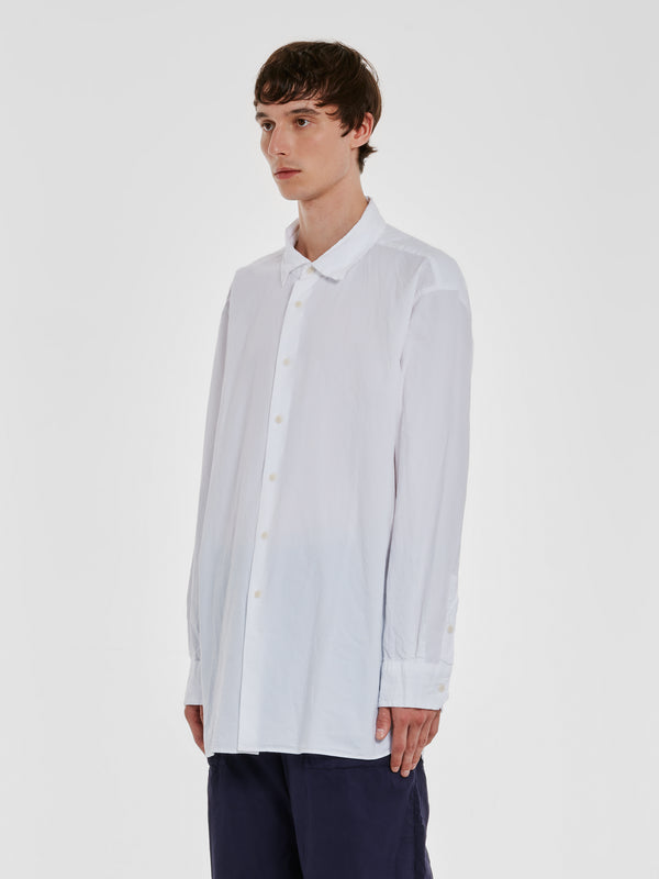 Casey Casey - Men’s Double Dyed Big Raccourcie Shirt - (Off White)