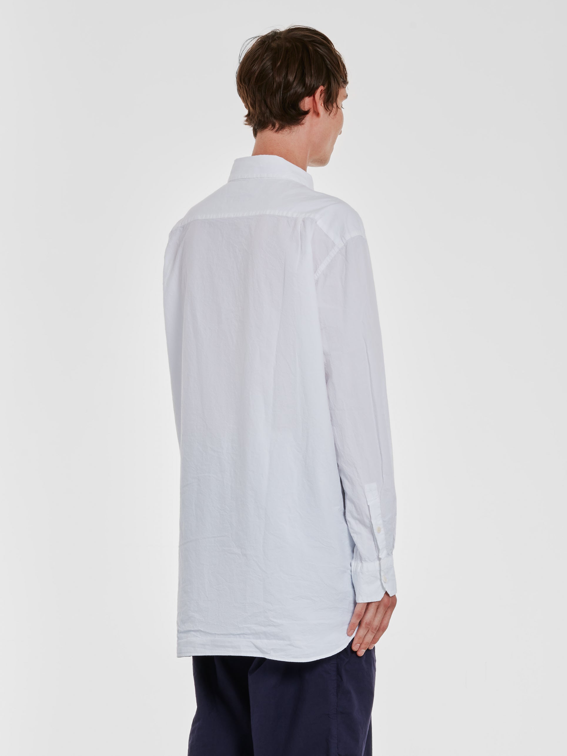 Casey Casey - Men’s Double Dyed Big Raccourcie Shirt - (Off White)