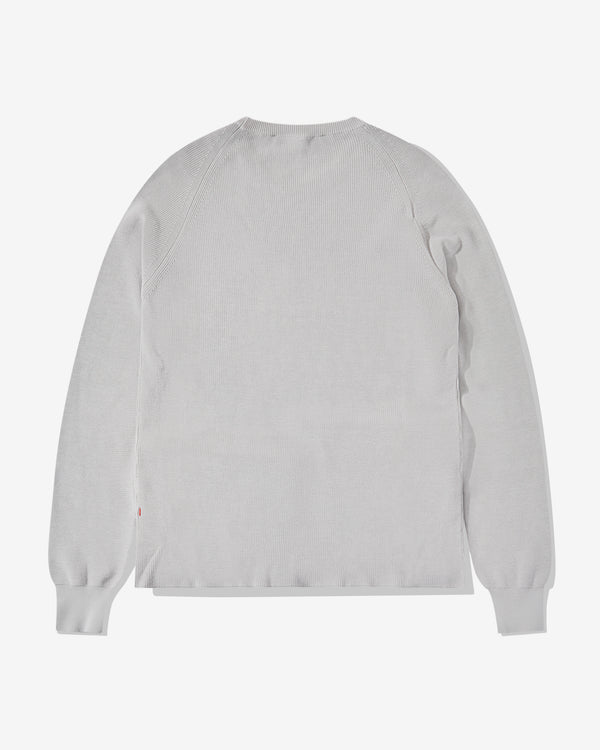 Casey Casey - Men’s Rib Stitch Sweater - (Light Grey)