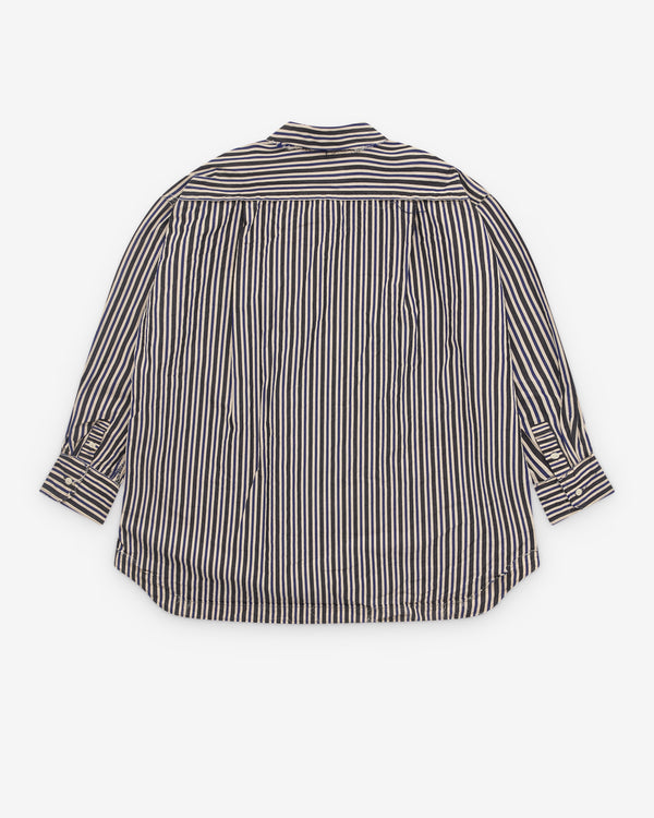 Casey Casey - Men’s Hamnet Raw Edge Shirt - (Multi Stripe)