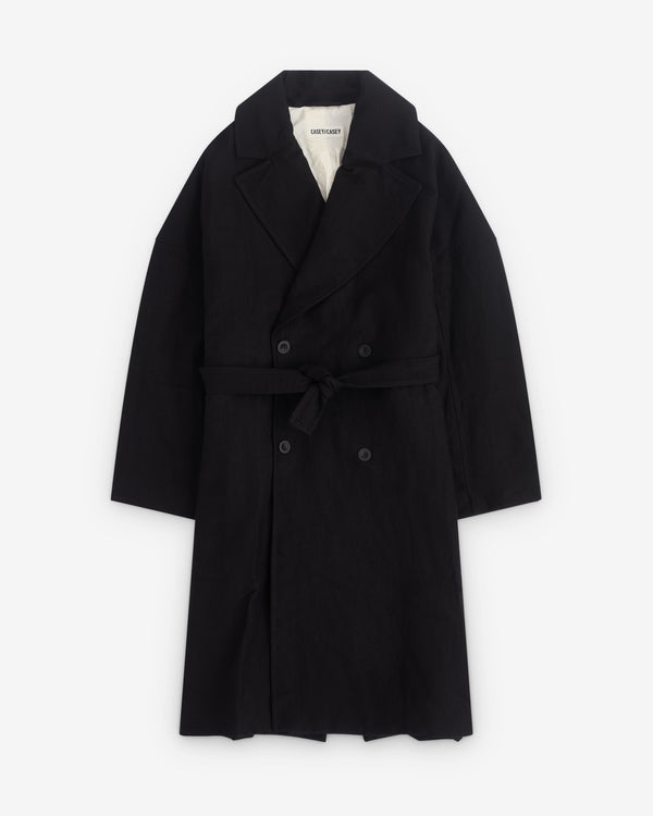 Casey Casey - Men’s Great Coat - (Black)