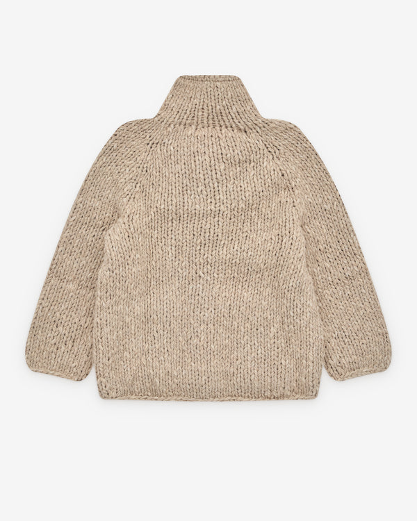 Casey Casey - Women’s Chunky Knit Cardigan - (Ecru)