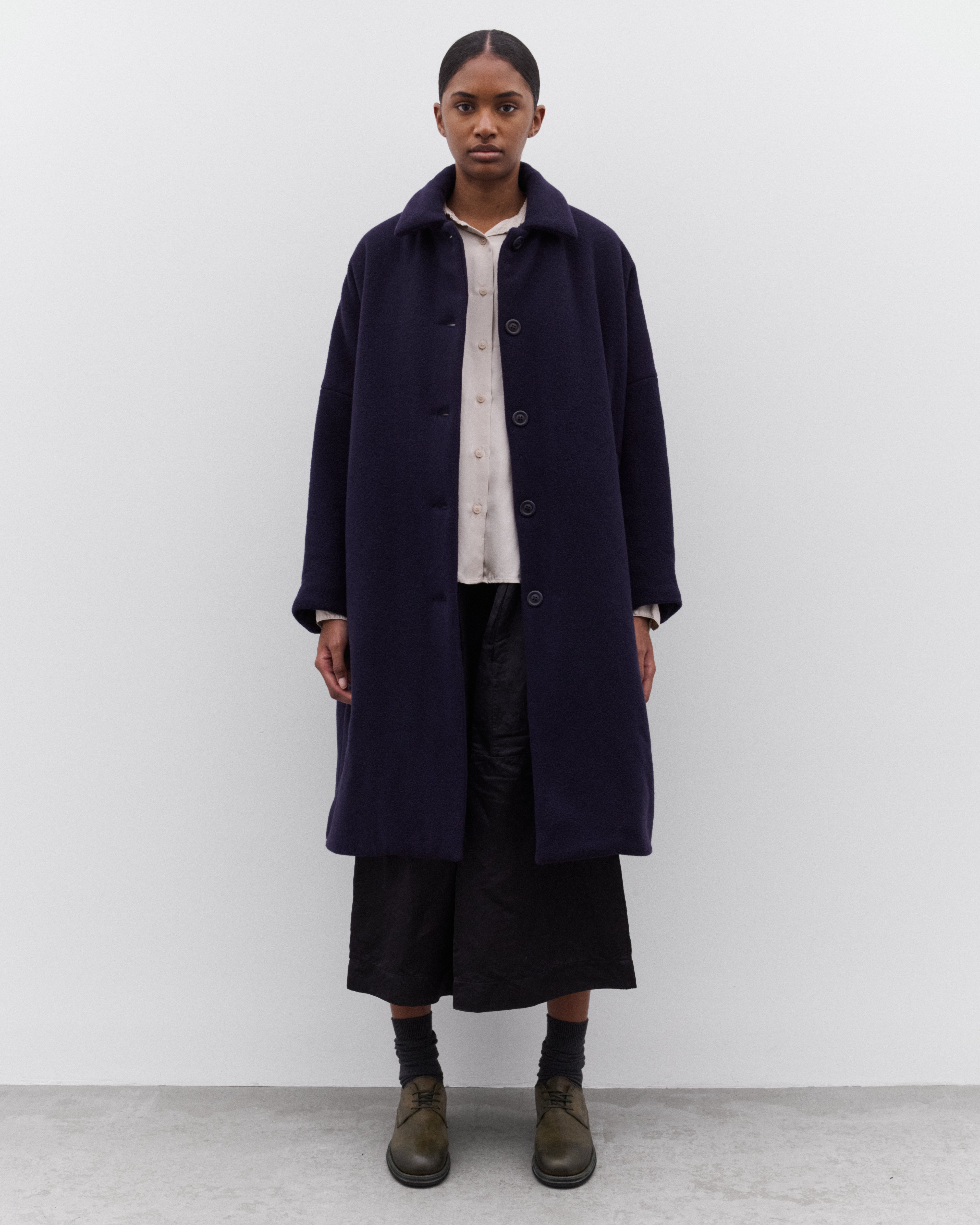Casey Casey: Women's Big Blobby Coat (Blue) | DSML E-SHOP