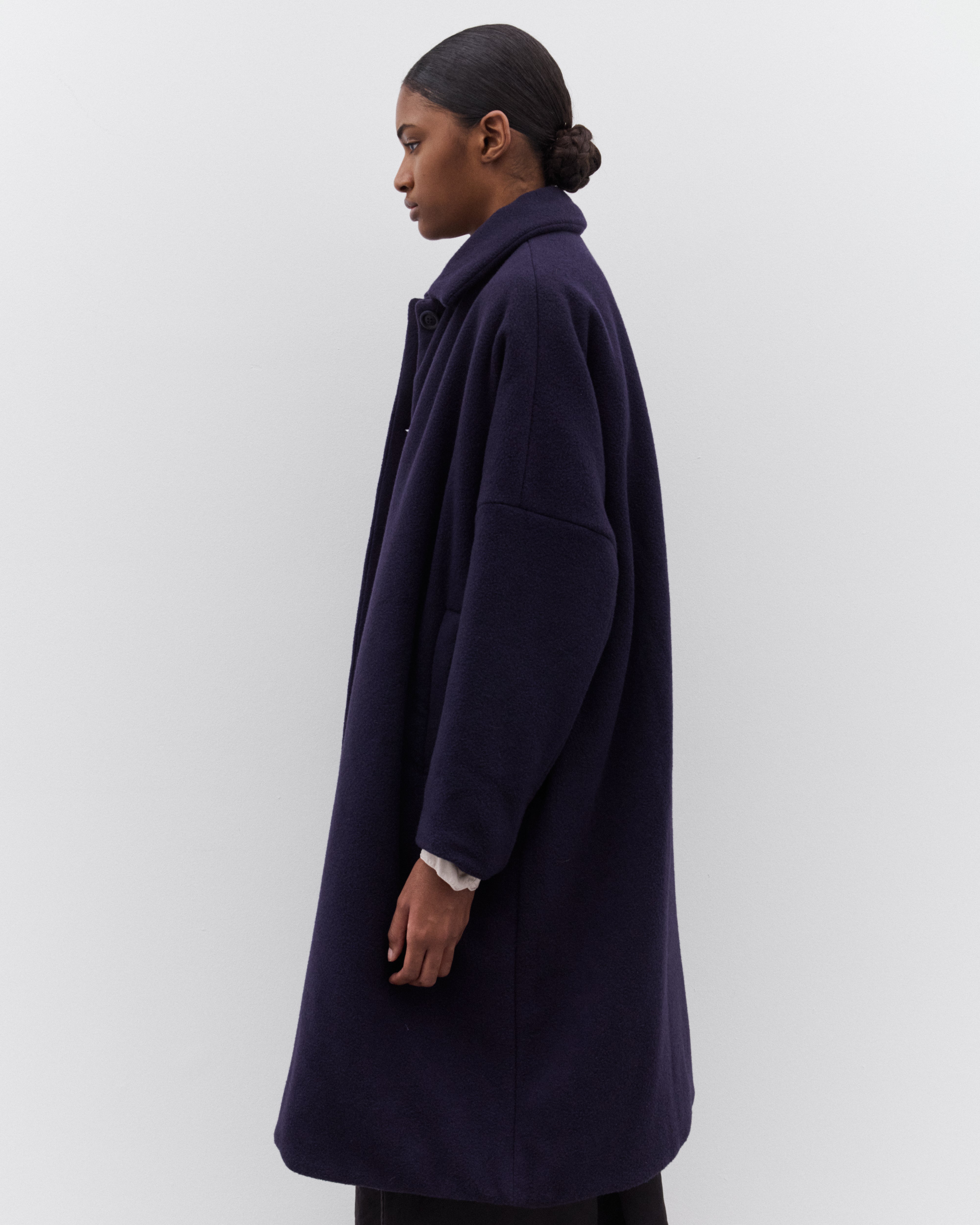 Casey Casey: Women's Big Blobby Coat (Blue) | DSML E-SHOP