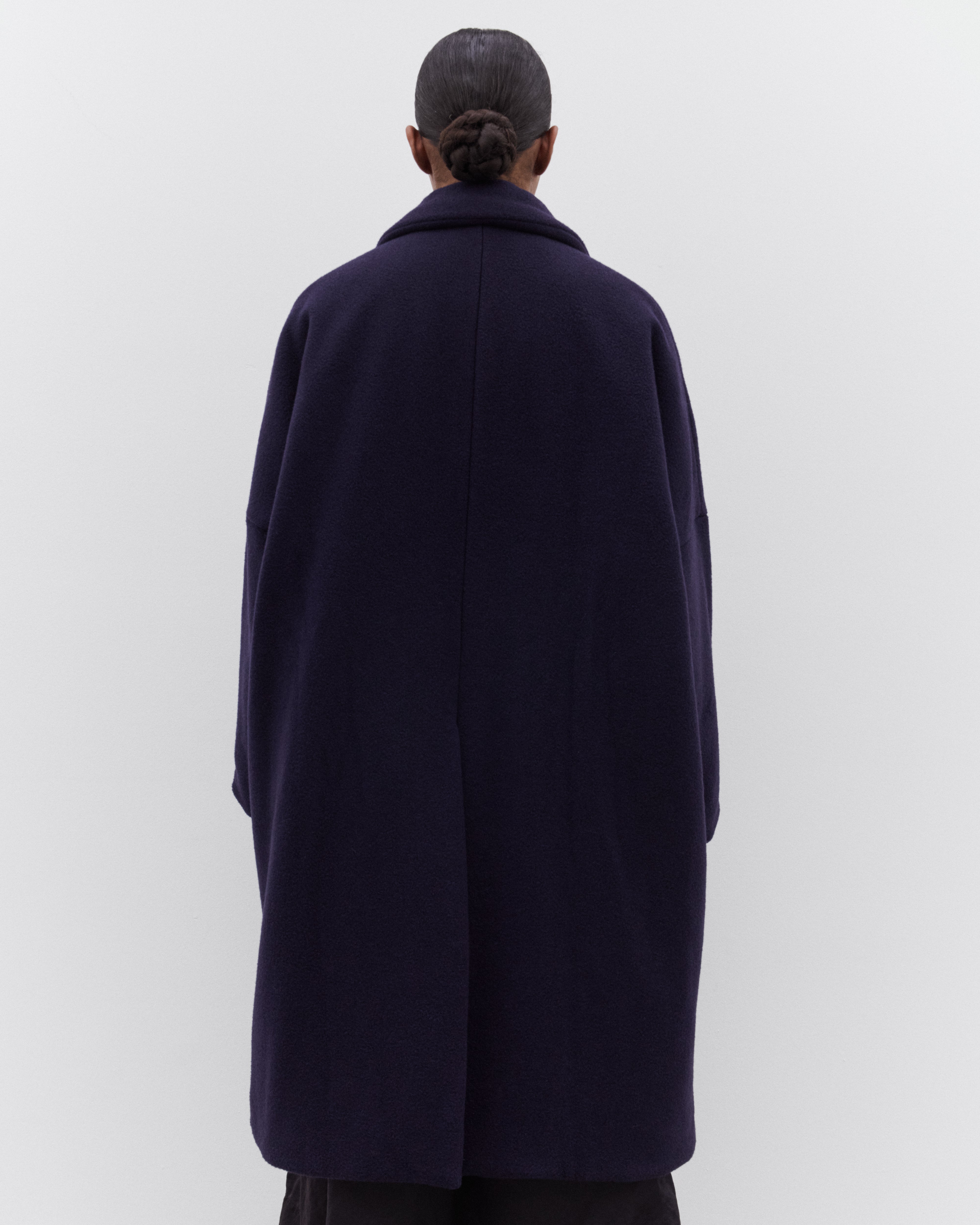 Casey Casey: Women's Big Blobby Coat (Blue) | DSML E-SHOP