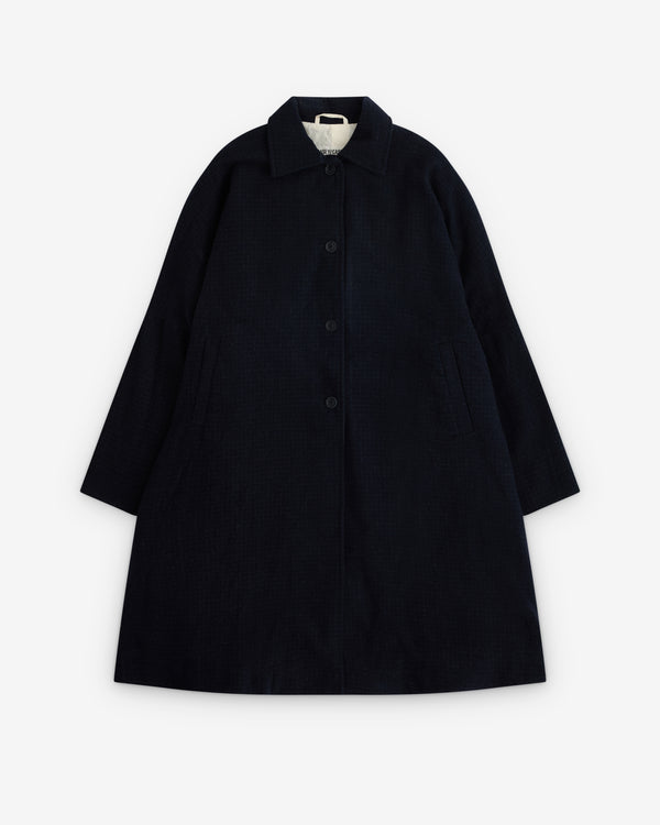 Casey Casey - Women’s Atomless Coat - (Blue Check)