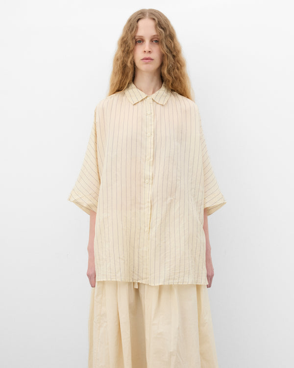 Casey Casey - Women's Waga S/S Shirt - (Off White Stripe)