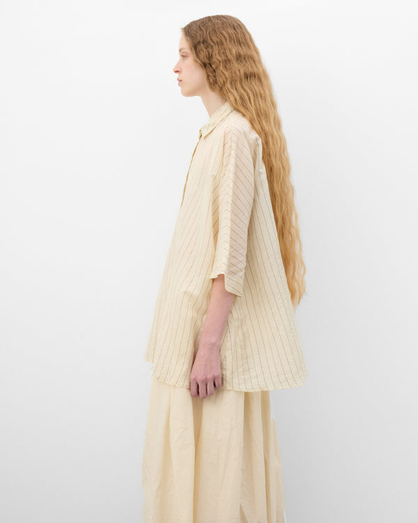 Casey Casey - Women's Waga S/S Shirt - (Off White Stripe)