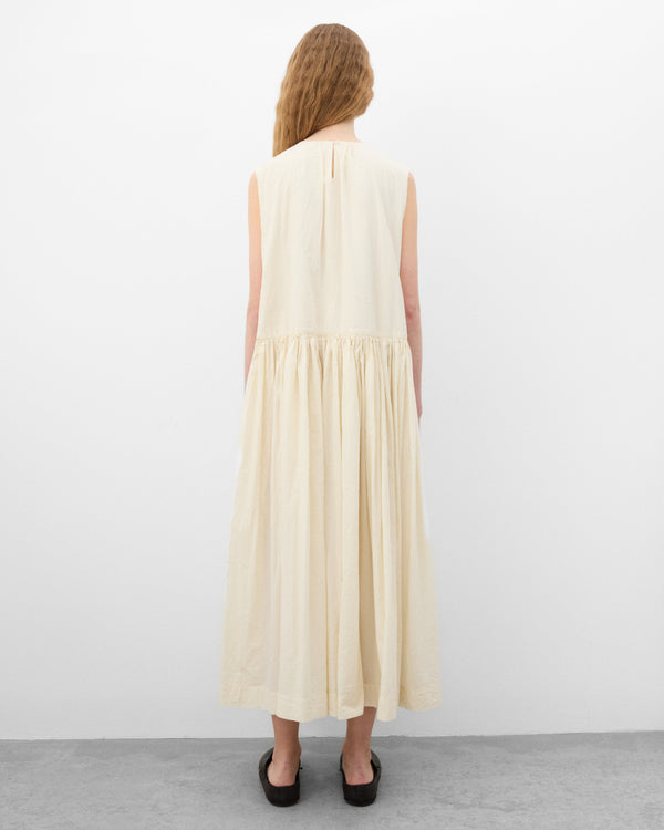 Casey Casey - Women's Pomme Ruchee Dress - (Off White)