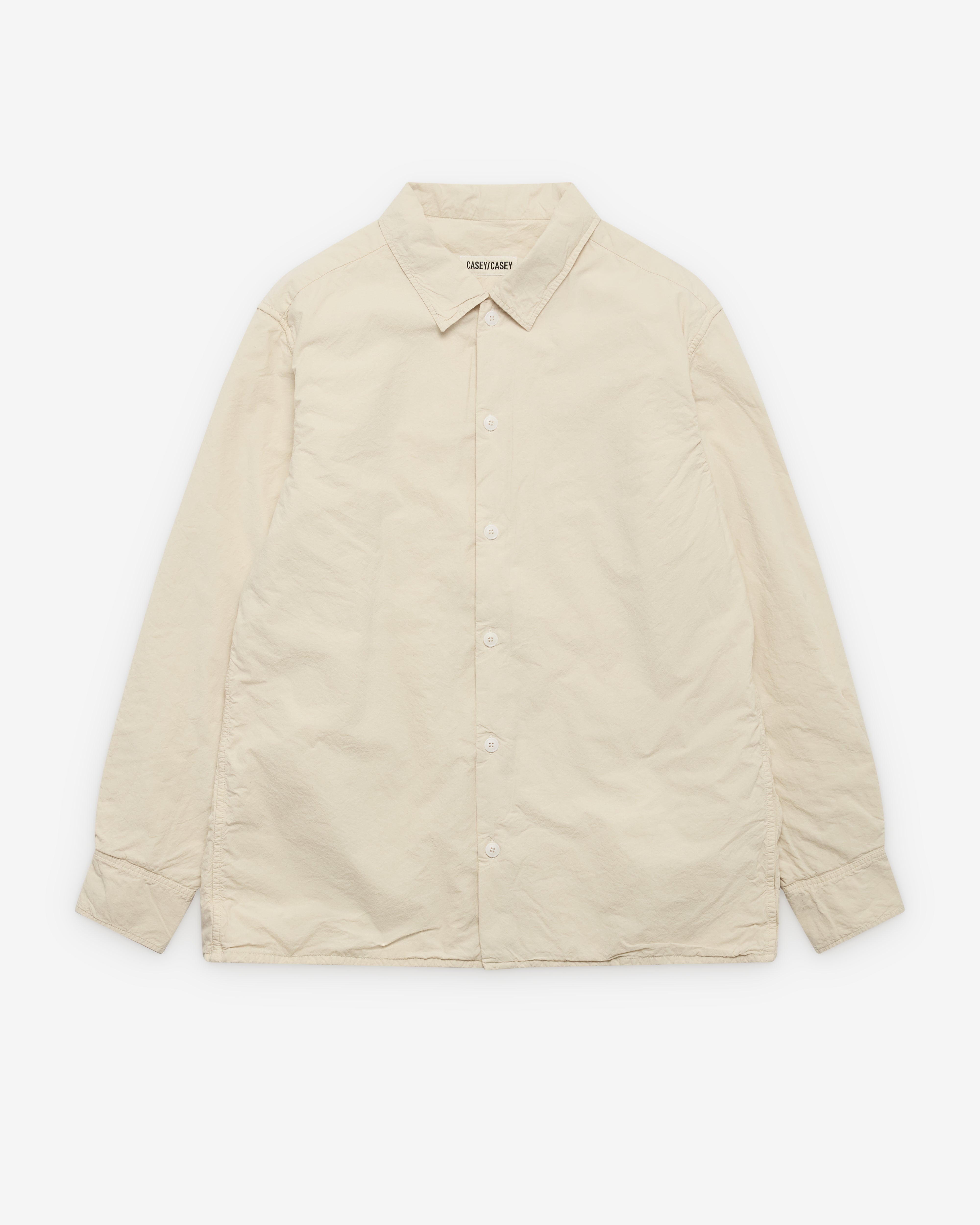 Casey Casey: Men's Mili Raccourcie Shirt (Ivory) | Dover Street